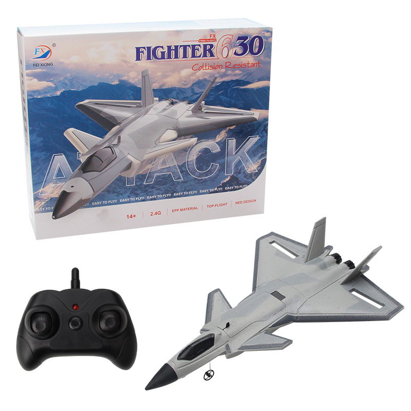 Two-channel J-20 remote-controlled aircraft fixed-wing model airplane J-20 fighter jet foam aircraft toy
