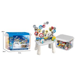 Three-dimensional gear block storage box