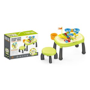 Cartoon building block table study table
